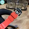 Fass Luxus Herren Wein Mechanik Uhren Richa Armbanduhr Mill Rm35-02 Serie 2824 Automatische Mechanik Red Carbon Fiber Tape Herren