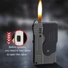 Lighters Pistol Smoking Torch Lighter Butane No Gas Windproof Double Jet Flame Cool Folding Pocket tools