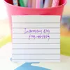 Sheets Solid Color Memo Pad Stickers Self-adhesive Sticky Message Notice Notepad School Office Stationery Supplies