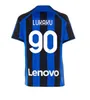 XXXL 4XL maillots de football LUKAKU 20 21 22 23 24 BARELLA VIDAL LAUTARO ERIKSEN INTERS DZEKO CORREA AWAY 115TH MILANS UNIFORMS TOPs 2023 2024 Hommes enfants kit maillot de football