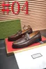 112model 2024 Men Leather Designer فستان فاخر أحذية Chaussure homme