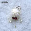 Autres accessoires de mode Kyunovia Mariage Prom Corsage Cérémonie Fleur Broche Boutonnières De Mariage Marié Garçons D'honneur Boutonnière Fleurs Boutonnière J230422