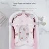 Badkarplatser serier Tecknad Baby Shower Bath Tub Pad Nonslip Född badkar Mat Säkerhet omvårdnad Vikbar stöd Komfort Kroppskudde kudde 231122