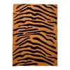 Couvertures Animal Tiger Print Art Couverture tricotée Couverture en coton Couvre-lit Cobertor Moderne Simple Jaune Noir Tissé Jeter Chaud Déco Maison