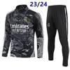 Yeni 24/25 Real Madrids Bellingham Vini Jr Soccer Trailsuit Erkek ve Çocuklar 23 24 Futbol Terşeli Eğitim Takımı Jogging Kit Chandal Futbol Survetement