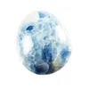 Dekoracje ogrodowe 1pc naturalny labradoryt przezroczysty kryształowy niebieski kalcyt szlachetne padające kamienne koraliki reiki chakra leczenie minerały 230422