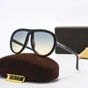 Unissex caixa de luxo marca designer óculos de sol alta qualidade metal óculos de sol das mulheres dos homens lente com tom-fords erct