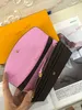 Luxurys Designers Hoge kwaliteit Dames Echt Leer Opvouwbare Portemonnee Leuke Portemonnee Creditcardhouder Portemonnee Crossbody Tas Designer Portefeuilles Houders Zwart M60136