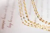 Chains MADALENA SARARA AU750 Pure 18k Yellow Tile Chain Style Gold Fish Lip Necklace 16"18"20"