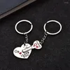 Porte-clés en forme de coeur anglais écraser sur votre cadeau porte-clés nouveauté créative produit pendentif en gros Logo personnalisé