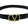 59％ベルトデザイナーNew Women's Leather Letter V-Button Perforated Korean Fashion WAIST 4.0cm Smooth Buckle Belt Men's