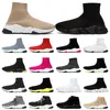 Designer Knit Chaussettes Chaussures Speed 1.0 Plateforme Baskets Tripler S Noir Blanc Paris Hommes Femmes Slip-On Classique Mocassins Dhgates Bottes Runner Baskets 36-45