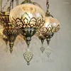 Chandeliers 8 Heads Turkish Mosaic Pendant Lights Mediterranean Haning Lamps For Dinning Room El Shop Restaurant Decoration