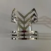 Bangle nisch metall bred armband för kvinnor överdrivna spegel punk stil glansiga vanliga armband smyckesdesigner tillbehör