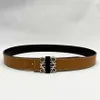 52% Designer New Smooth Buckle Litchi Pattern Genuine Leather Casual Versatile Business Classic Belt
