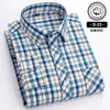 Männer Casual Hemden Mode Gestreiften Langarm Kleid Koreanische Marke Modell Schlanke Jugend Farbe Hemd Plaid Campus Mann Kleidung