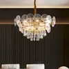 Kroonluchters moderne luxe creatieve ronde glazen hang kroonluchter voor woonkamer slaapkamer eettafel plafond hangende lamp home decor licht