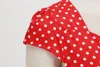 Robes décontractées Polka Dot pour femmes adolescents plus taille manches courtes femme au foyer soirée soirée femme robe club tenues