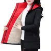 Women's Trench Coats Down Cotton-Padded Jacket Winter Coat Add Velvet Thicken Fashion Top-Grade Lady Keep Warm Clothes 1987