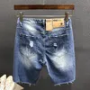 Jeans maschili shorts estivo per uomo retrò rotto per esterno commerciale per lo shopping comfort traspirato di grandi dimensioni