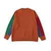 Kadın Sweaters Kış Bahar Niş Tasarım Harajuku Bf Gevşek Külot Uzun Kollu Karikatür Köpekler Renk Bloğu Y2K Triko Üstler 231123