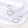 Hoop Earrings 2023 Original 925 Sterling Silver Dream Catcher Heart Fashion Women DIY Making Jewelry Gift Drop