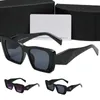 مصمم أزياء النظارات الشمسية النظارات الكلاسيكية Goggle في الهواء الطلق نظارات شمسية للشاطئ للرجال والنساء 6 ألوان اختيارية مثلثة التوقيع مع صندوق