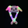 Chapeau de lapin en peluche lumineux, joli jouet de jeu amusant, oreilles de lapin mobiles, chapeau, cadeaux pour petite amie, enfants