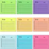 Şeker Rengi Yapılacak Liste Kawaii Memo Pads Mesaj Notları Yırtılabilir Günlük Planlayıcı Yapışkan Kore Kırtasiye Ofis Ofis Yazma