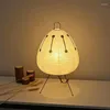 Lampy stołowe japońskie papierowy papier Lampa LED LED LED SOLID SOLIAM BEZPORD Badanie El Homestay Art Creative Decor Dectod Floor