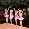 Mini Ballerina Girls Resin Resin Crafts Girl Micro Landscape Fairy Garden حلية 3D ملحقات البيت المصغرة 3D