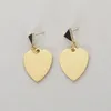 Boucles d'oreilles à tige Design Unique couleur dorée plaqué nickel/plomb/CA sans aluminium coeur pendentif boucle d'oreille pour les femmes cadeau