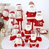 Dekoracje świąteczne ozdoby świąteczne Zapój się Snowman Renideer Święty Mikołaj Standing Home Decor Decor Prezent dla dzieci Dekoracje 231122