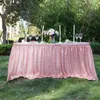 Tischrock mit rosa Glitzer-Pailletten für runde/rechteckige quadratische Tischdecke, Hochzeit, Weihnachten, Party-Dekoration