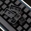 Keyboards BOB Minimalist Black Japanese Keycaps Cherry Profile Dye Sub PBT Suit for 61 68 75 84 87 98 104 Layout GK61 Mechanical Keyboard 231123