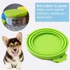 Riutilizzabile 3 in 1 cibo per animali domestici può coprire in silicone cani gatti tappo di latta coperchio sigillo coperchio forniture per animali adatto per 8,9 cm/7,3 cm/6,5 cm