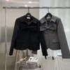 Damen Jacken Japanische Süße Abnehmbare Schleife Design Puppenkragen Jacke Sommer Schlank Langarm Schwarz Top Coat 2023 Damenbekleidung