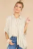 Blusas femininas 2023 relaxado commuter bat manga topo casual elegante camisa