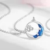 Hänghalsband som säljer silverfärg Personliga män och kvinnors månsken Rose Galaxy Par Necklace Gift Free Ship X655