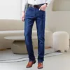 Jeans pour hommes Summer Spring Colorfast Men Respirant Pure Color Garment