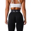 Pantalon actif NVGTN Sport Leggings sans couture taille haute sensation nue femmes Fitness course Yoga