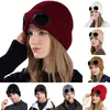Bérets tempérament lunettes de vent chapeau pour le Ski casquette de laine chaude en plein air épais Hip Hop Sport Ski tricoté chapeaux Gorras Para Hombres