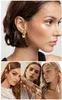 Stud Water Drop Stainless Steel Stud Earrings For Women Teardrop Droplet Hollow Gold Color Waterproof Charm Hypoallergenic 231122