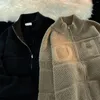 Männer Pullover Männer Pullover Mantel Reißverschluss Strickjacke Winter Tag Lose Halb Rollkragen Verdickte Linie Kleidung