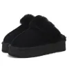 Australia Designer E Stivali Fluffy Snow Mini Donna Piattaforma invernale Fuzr Tazz Tasman Pantofole Scarpe di lana alla caviglia Pelle di pecora Vera pelle Ug