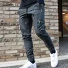 Pantaloni da uomo nuovi Moda Multi Pocket Cargo Streetwear Hip Hop Pantaloni elastici in vita Harem alla caviglia Baggy per uomo