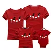 Famille correspondant tenues chercher papa maman et moi père mère fille fils année de noël coton pull vêtements 231122