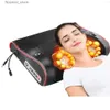 Massaging Neck Pillowws Electric Neck Head Relaxation Massage Pillow Back Heating Kneading Infrared shiatsu Massager Q231123