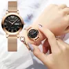 Relógios de pulso moda feminina relógio rosa ouro senhoras quartzo luxo topo marca relógios calendário mulher à prova dwaterproof água