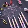 Colors Rainbow Gradient Graffiti Gel Pen Painting Drawing Writing Students School Office Stationery